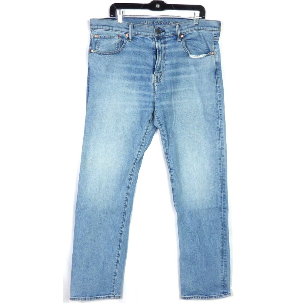 American Eagle‎ FLEX Stretch Medium Wash Original Straight Jeans Men's 36 X 32